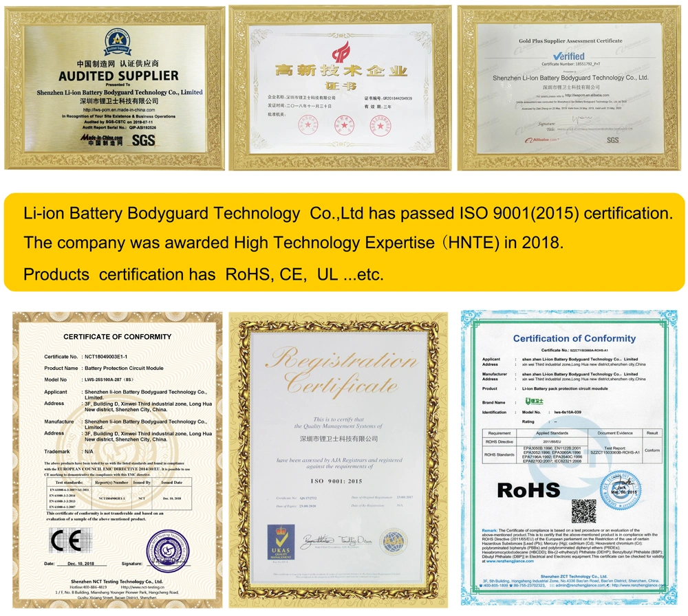 Battery Protection Circuit 2s PCM 3A for Li-ion/LiFePO4 Battery Packs