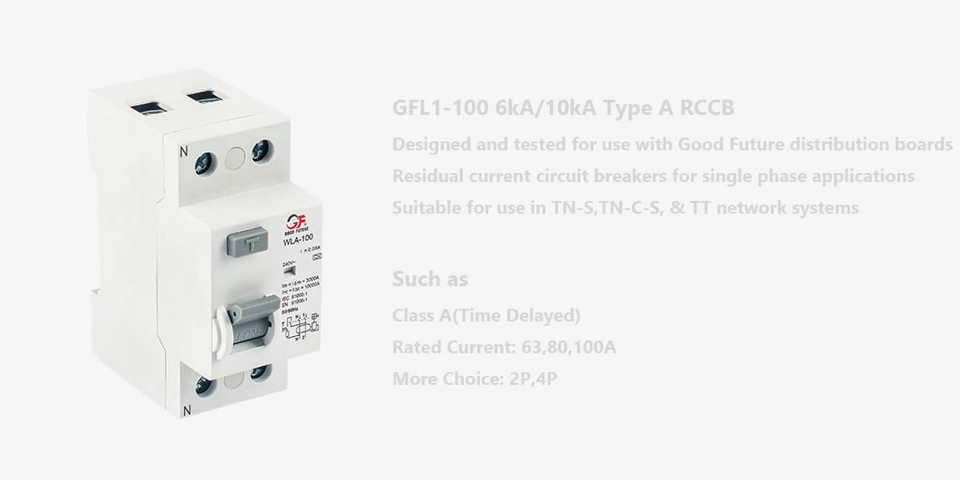 2 Pole Electronic or Magnetic Type a Residual Current Circuit Breaker RCCB